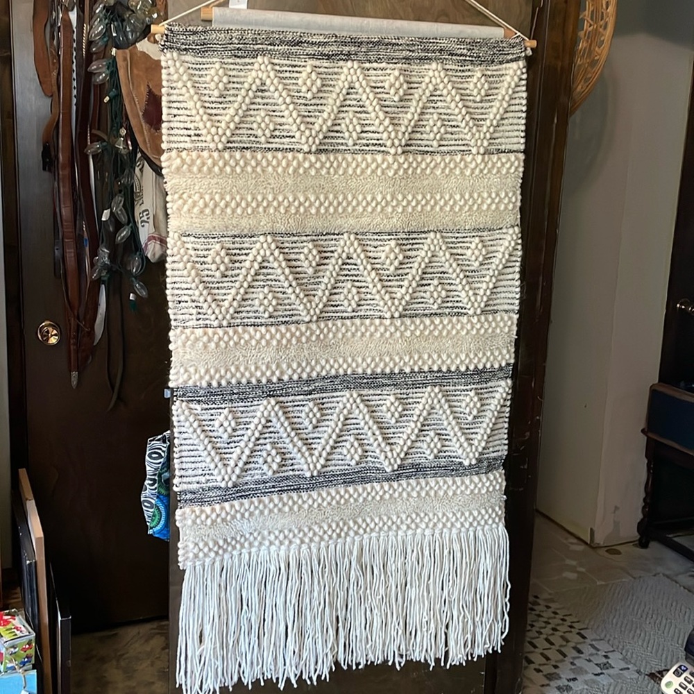 Wool boho wall hanging